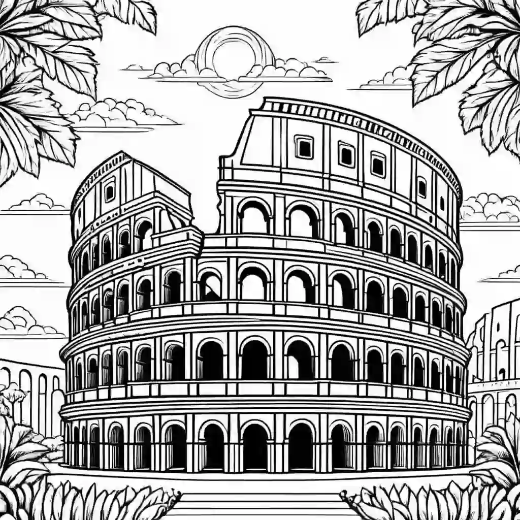 Colosseum coloring pages